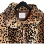 Altar'd State NWT Leopard Print Faux Fur, Bell Sleeves, Collared Neckline, S/M Photo 1