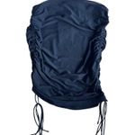 Meshki NWT -  Lindsay Black Ruched Side Mesh Skirt Size M Photo 3