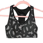 Nike  Athletic Bra Sports Bra Size Small No Padding Dri Fit Letter Pattern Photo 0