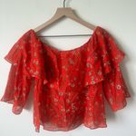 Alice + Olivia  Meagan Top in Dainty Daisy XSmall Photo 2