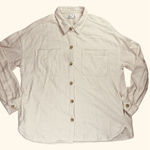 Hollister  Women’s Oversized Shirt Jacket Brown Cream Check XL Shacket Flannel Photo 0