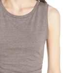 Leith NWT  Ruched Bodycon Sleeveless Mini Dress Tan Dusk Heather Knit Size XL NEW Photo 3