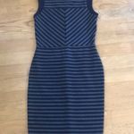 Merona Navy and Grey Striped Dress Photo 0