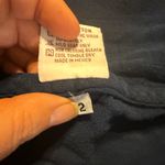 Oh My Gauze Size 2 Navy Blue Boat Neck Collared Asymmetrical Off Shoulder Shirt Size L Photo 4