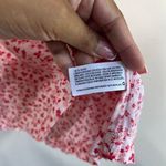 The Nine by Hatch Pink Floral Maternity Shirt Medium Short Sleeve Photo 2