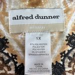 Alfred Dunner 1X Madagascar Shirt Womens Brown Boho Retro 90s Artsy Earth Tones Tan Photo 7