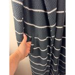 Marine layer Striped Knit Cardigan Coatigan Womens XS Black White Long Sleeve Photo 2