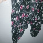 Lane Bryant  Cotton Kimono Fuchsia Black Noir Floral Pattern Photo 4