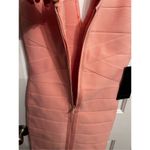 Bebe BANDAGE MIDI DRESS color pearl blush dress size xs sexy New Year’s Eve dress Photo 8
