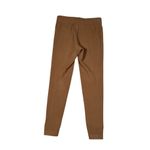 J. McLaughlin Pull On Tan Brown Ribbed Knit Skinny Pants Elastic Cuffs Cotton M Photo 2