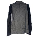 Lululemon  Daily Yoga Jacket Coco Pique Black Gray women sz 4 Photo 2