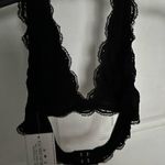 NWT black lacy bralette Size M Photo 1