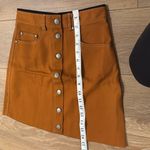 La Ligne Hutton Mini Skirt Brown Size 0 Photo 3