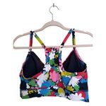 Boden Floral Print Sports Bra Racerback Yoga Gym Workout Activewear Women Size 8 Red Photo 1