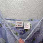 Gilligan & OMalley Floral Satin Slip Nightgown Dress Lace Trim Small Multi Photo 5