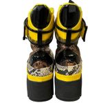 Cape Robbin Future Wave Combat Boots Sz 9 Snake Skin Chunky Sole Futuristic Moto Photo 5