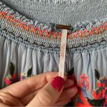 Free People  Sunbeams Embroidered Off The Shoulder Mini Dress Light‎ Blue S Photo 6