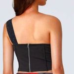 Cider  Plus 2x Black Tank Top Bustier Corset‎ One Shoulder Sparkle Sexy Photo 5