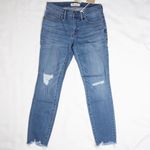 Madewell NEW  Skinny Mid-rise ripped Jeans Frankie‎ was, 27P Photo 5