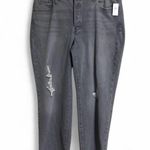 Old Navy  Jeans Sz 18P High-Waisted OG Loose Button-Fly Classic Gray Distressed Photo 1