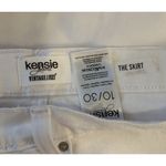 Kensie The Skirt White Denim Mini Skirt Size 10 NWOT Photo 2