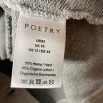 Poetry London Jersey Gray Hemp Organic Cotton Button Shacket Shirt Jacket Photo 7