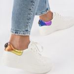 Kurt Geiger  London Womens Laney Eagle Leather Sneakers White Photo 0