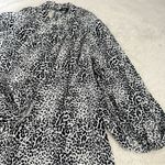 ZARA  Black And White Leopard Print Midi Dress Photo 3