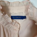 Biltmore Tiered Dress Ruffle Mock Neck Short Sleeve Casual Pink Size M Size M Photo 3