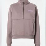 NWT  Les Sports Bandier 1/2 Zip Sweatshirt Iron/Regal Orchid Size XS Photo 2