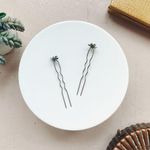 NEW Floral Hairpins in Silver Photo 0