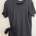 Another Love black Jersey shore mini dress size small bow in the side cinched Photo 1