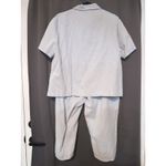 Alfred Dunner Striped Pants & Shirt Set, 2 Piece, Size 16 Pants, Size 18 Shirt Blue Size L Photo 1