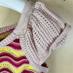 Kaily K Women's Size XL Iced Pink Zig Zag Crochet Pullover Sweater Cottagecore Photo 3