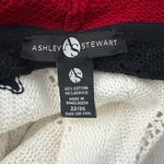 Ashley Stewart  Women 22/24  Multicolor Zig Zag Open White Cardigan Lagenlook Photo 4