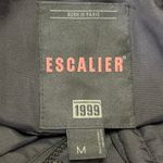 Escalier Black Duck Down Quilted Full Zip Snap Button Puffer Parka Coat Jacket M Size M Photo 2