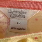 Christopher & Banks Vintage Yellow Citrus Fruit Print A-Line Skirt Size 12 Y2K Photo 2