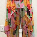 cha cha vente  Colorful Floral Swim Coverup Photo 8