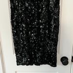 Stenay VTG 100% silk full sequin beaded black dress sweetheart neckline size 10 Photo 7