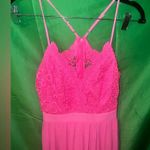 No Boundaries Pink Spaghetti Strap Maxi Dress size Juniors Medium Photo 2