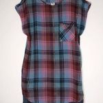 Anthropologie  Akemi + Kin Plaid Cap Sleeve Tunic Top Size Small Photo 0