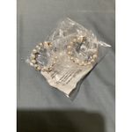 J.Crew  Gold Tone Pearl Hoop Earrings Women Fashion Jewelry Elegant Photo 2