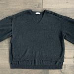 Oak + Fort Oversized Charcoal Gray Knit Shirt Photo 0