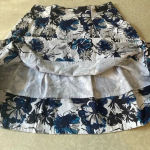 Sharagano  Women's Gorgeous Navy and white Skirt Size‎ 8 Photo 6