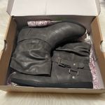 SO New  Ankle Boots Women's Size 7 Grey with Buckles Photo 2