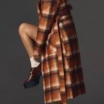 Anthropologie NWT NVLT Plaid Belted Trench Coat by  sz M Photo 5