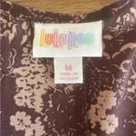 LuLaRoe Lightweight Floral Kimono Women's Size M Burgundy Photo 4