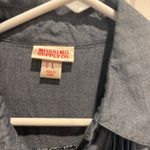 Mossimo Supply Co. Chambray Dress Women's L Button Up‎ Shirt Dress Casual Blue Size L Photo 5