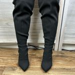 Torrid Knit Stiletto Over the Knee Boot Black-6WW Photo 3