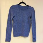 Lululemon Breeze By Long Sleeve II in Heathered Sapphire Blue - Women's 4 Photo 2